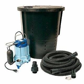   with 1/4 HP Sump Pump with Vertical Float Switch and Five Gallon Basin