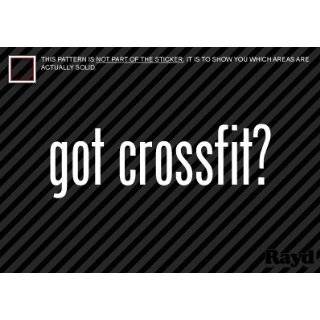 I Heart Crossfit Sticker Decal. White and Red Everything 