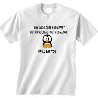 Cute Penguin T shirt I Will Eat You