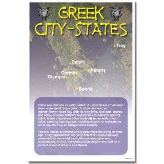 Ancient Greece Greek City States, Classroom Poster