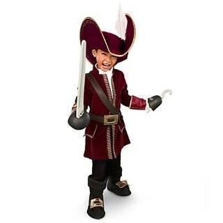 Disney Store Captain Hook Pirate Costume for Boys Size Medium 7/8