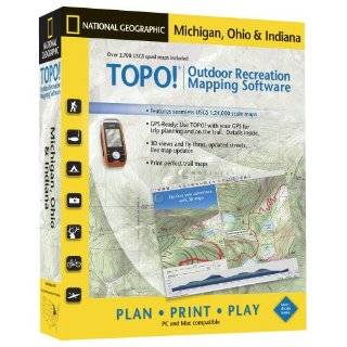   Geographic USGS Topographic Maps (Michigan, Ohio, and Indiana