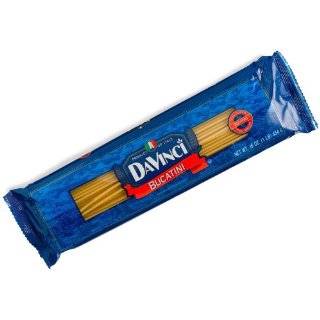 DaVinci Pasta, Long Cuts, Bucatini, 16 Ounce Bags (Pack of 20)