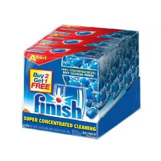 Finish Gelpacs Automatic Dishwasher Detergent, Orange Scent, 73.8 