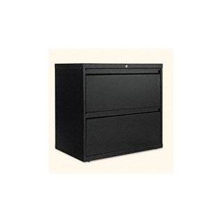 Alera Two Drawer Lateral File Cabinet, 30w x 19 1/4d x 29h, Black