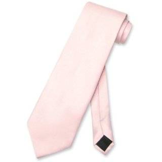  Classy Mens Light Pink Solid Tie and Hankie Set Clothing