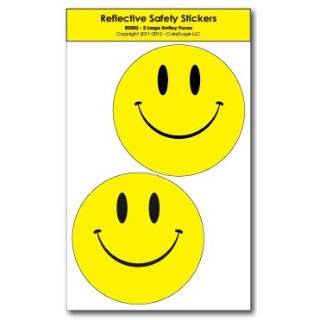 Smiley Face Vinyl Decal Sticker   Yellow