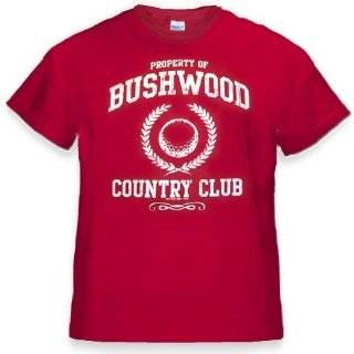 Bushwood Country Club T Shirt  From the Movie Caddy Shack (burgundy 