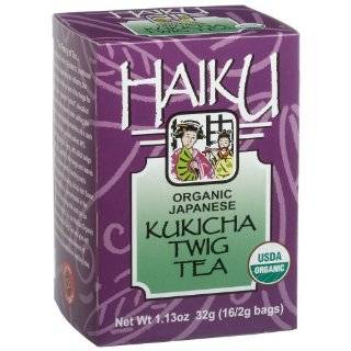 Haiku Japanese Kukicha Twig, 100% Organic, 16 Count Tea Bags (Pack of 