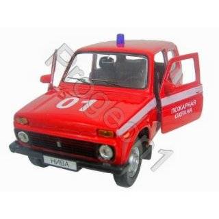 Fire engine * Russian Die cast Model car * 136 * NIVA VAZ 2121