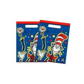 Dr Seuss Cat in the Hat Goody Bags Party Favor Loot Treat Sacks 8Ct