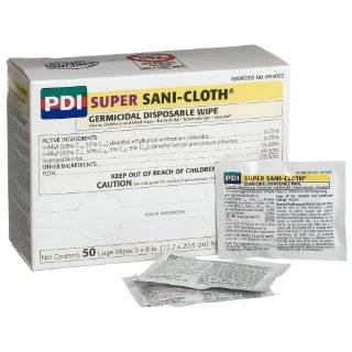 PDI SANI CLOTH SUPER DISINFECTANT WIPES   Individually Wrapped, 5 X 8 