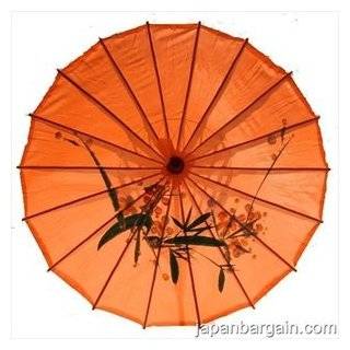 Japanese Chinese Umbrella Parasol 32in L Orange 156 8