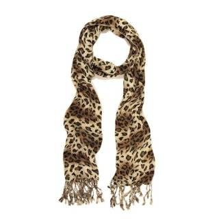    Leopard Plush Long Thin Tube Fashion Scarf Belt Wrap: Clothing