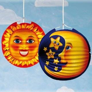  Crescent Moon Paper Lantern with 12 Lamp Cord Kids Room 