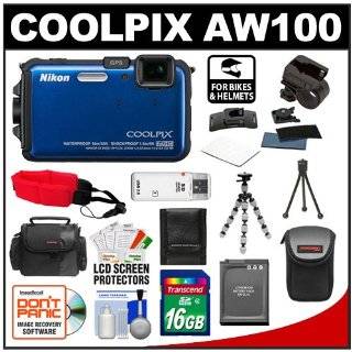  Nikon Coolpix AW100 Shock & Waterproof GPS Digital Camera 
