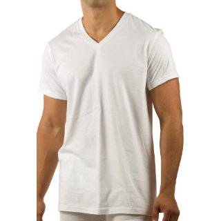 Mens V neck T Shirt Bamboo Underwear   100% Bamboo Viscose (2 Pack 