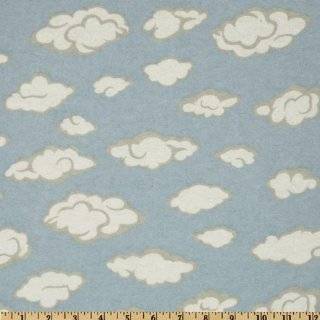  44 Wide Bear Mountain Clouds Sky Blue Fabric By The Yard 