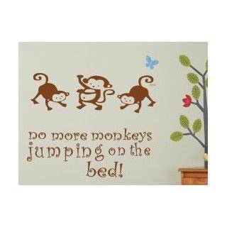  Homeworks Etc No More Monkeys Jumping on the Bed Wood Sign 