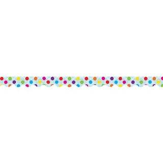 Teacher Created Resources Multicolor Polka Dots Border Trim, Multi 