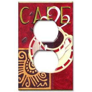 Coffee Cafe Switch Plate   Outlet Cover