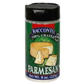 Racconto Grated Parmesan, 8 Ounce Shaker (Pack of 6)