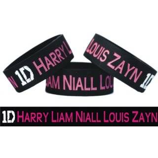 Harry Liam Niall Louis Zayn One Direction Wristband In Black