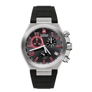 Victorinox Swiss Army Mens Convoy Black/ Red Dial Chrono Watch Today