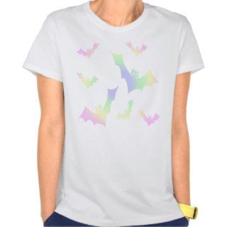 Pastel Goth Rainbow Vampire Bats T Shirt