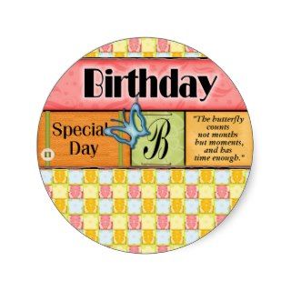 Butterfly Birthday Wishes Sticker