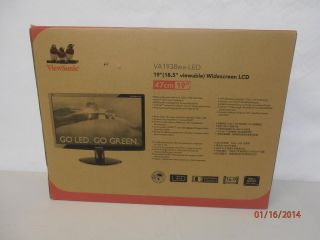 Viewsonic VA1938WA LED 19" Widescreen LED LCD Monitor 766907532326