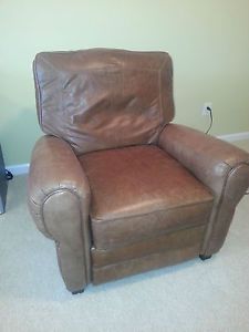 eddie bauer leather recliner