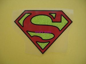 Superman Symbol Super Hero Iron on Patch Heat Transfer Superhero Motif Applique