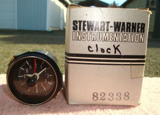Vintage Rat Hot Rod Studebaker Avanti SW Stewart Warner Clock Gauge RARE
