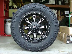 20" Fuel Off Road Throttle Black Nitto Trail Grappler 35x12 50R20 35" Mud Tires