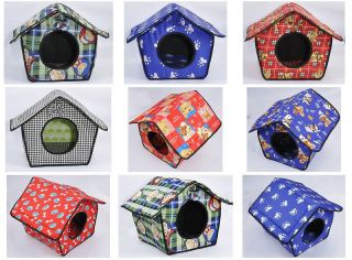 Hot Soft Pet Dog Cat Bed House Kennel Doggy Warm Cushion Basket 7 Style Size L