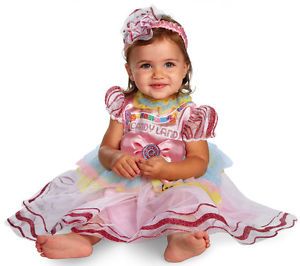 Infant Baby Girls Fun Candyland Halloween Costume Dress 12 18 Months