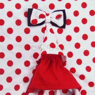 New Girl Minnie Mouse Costume Top Shirt Dress Skirt Summer Outfit Sets 4 7 Years