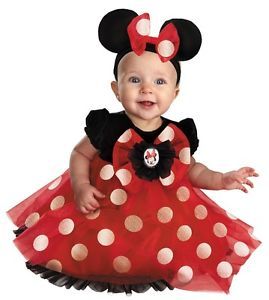 Infant Toddler Disney Red Minnie Mouse Costume Dress DG44958 12 18 Mos
