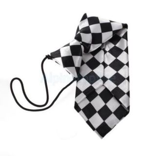 Fashion Kids Baby Boy's Childrens Neck Ties Necktie Elastic Ten Black White