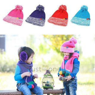 Lovely Baby Kids Toddler Child Boys Girls Unisex Sweet Warm Knit Beanie Hat Cap