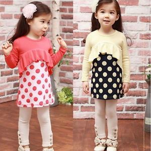 Baby Toddler Girls Kids Clothes 2 Pcs Set Dress Top Leggings 1 6Years Outfit