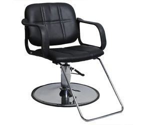 PU Hydraulic Barber Chair Styling Salon Work Station Chair Beauty Equipment