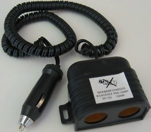 Car Cigarette Lighter Power Socket Extension Adapter Cord Plug Splitter 12V 12 V