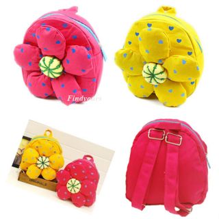 Cute Baby Boy Baby Girl Bag Backpack Child School Bag Shoulder Bag Flower Style