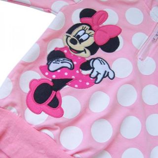 Girl Toddler Kid 1 5T Minnie Mouse Bow Hoodie Sweatshirt Coat T Shirt Costume
