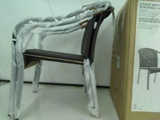 Hampton Bay Wicker Patio Stack Chair 2 Pack $119 00