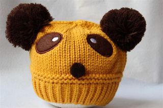 Cute Colorful Baby Child Crochet Knit Panda Beanie Hat Girl Boy New Gift 1 4Year