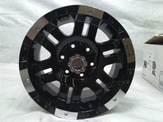 Moto Metal Series MO951 Gloss Black Machined Wheel 16x8" 6x5 5"