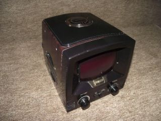 Vintage Philco TV Shape Alarm Clock Radio Working SN 1219